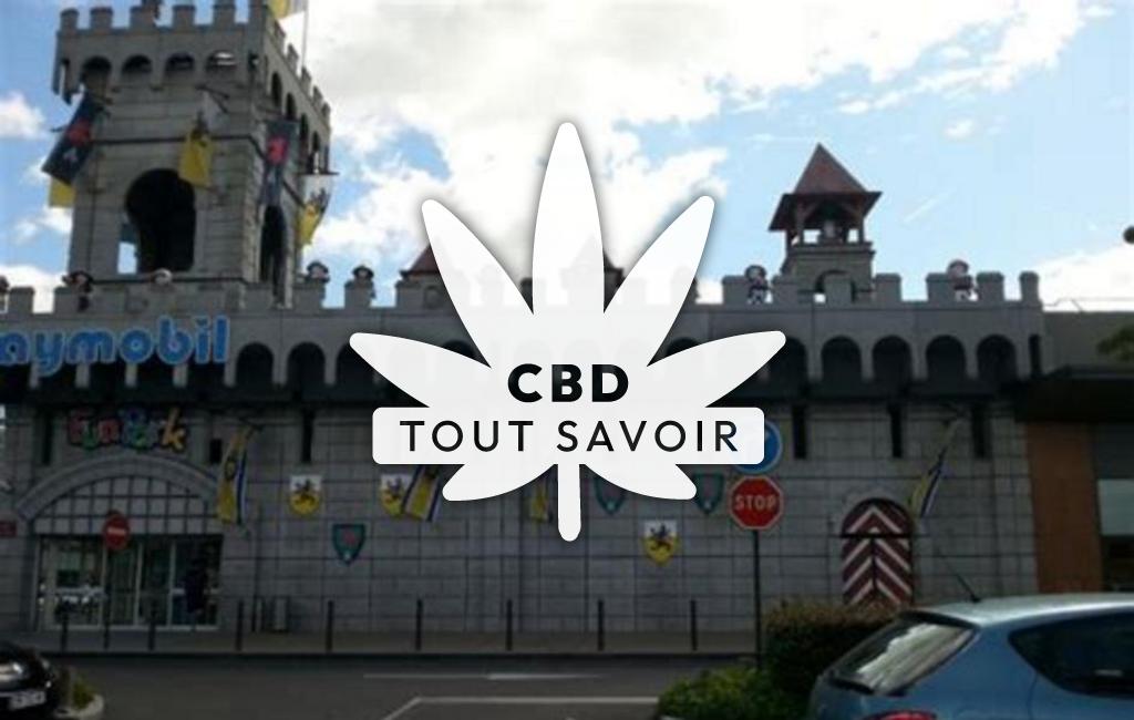 Village à Le-Fresne avec feuille Cannabis CBD