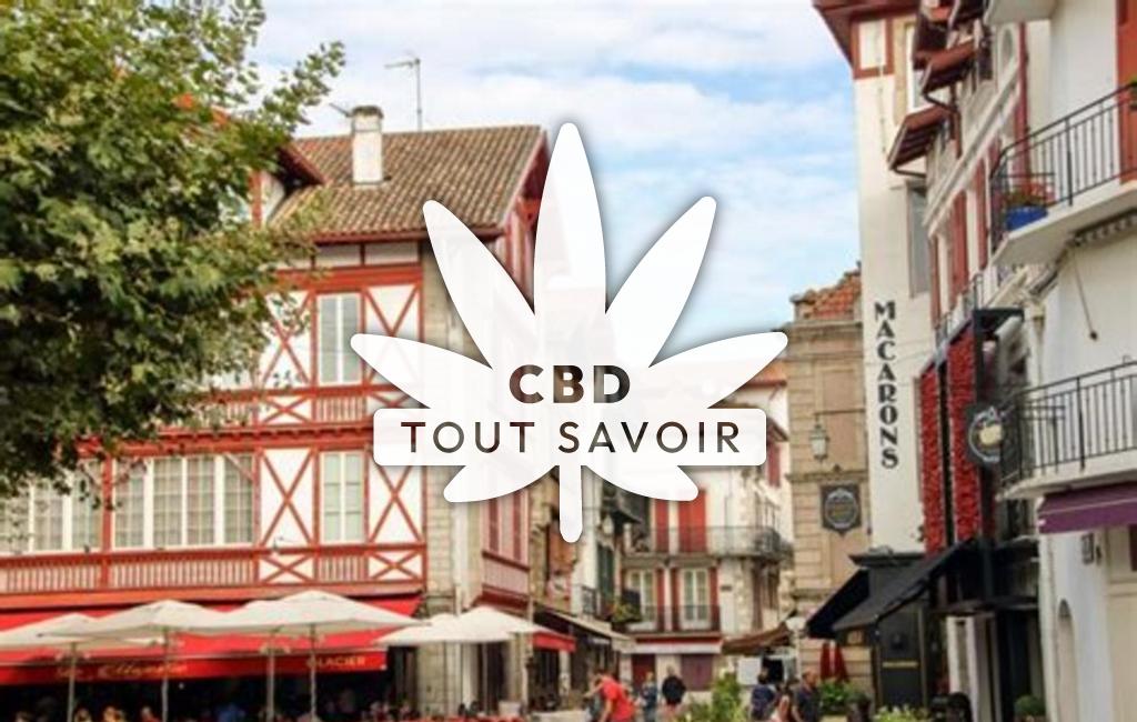 Village à Saint-Jean-sur-Moivre avec feuille Cannabis CBD