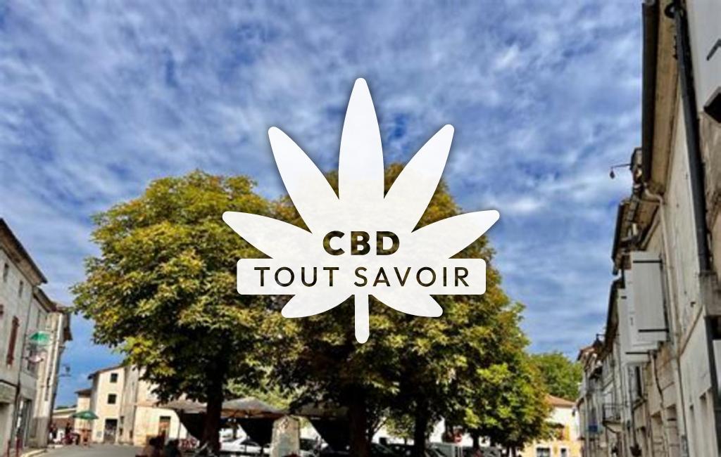 Village à Mareuil-en-Brie avec feuille Cannabis CBD