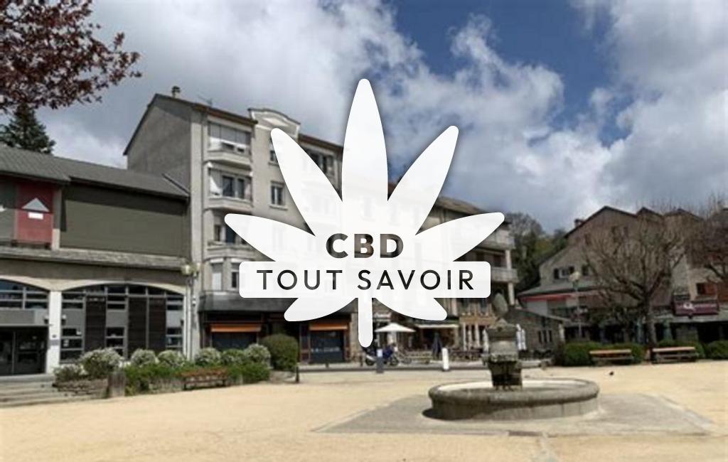 Village à Lignon avec feuille Cannabis CBD