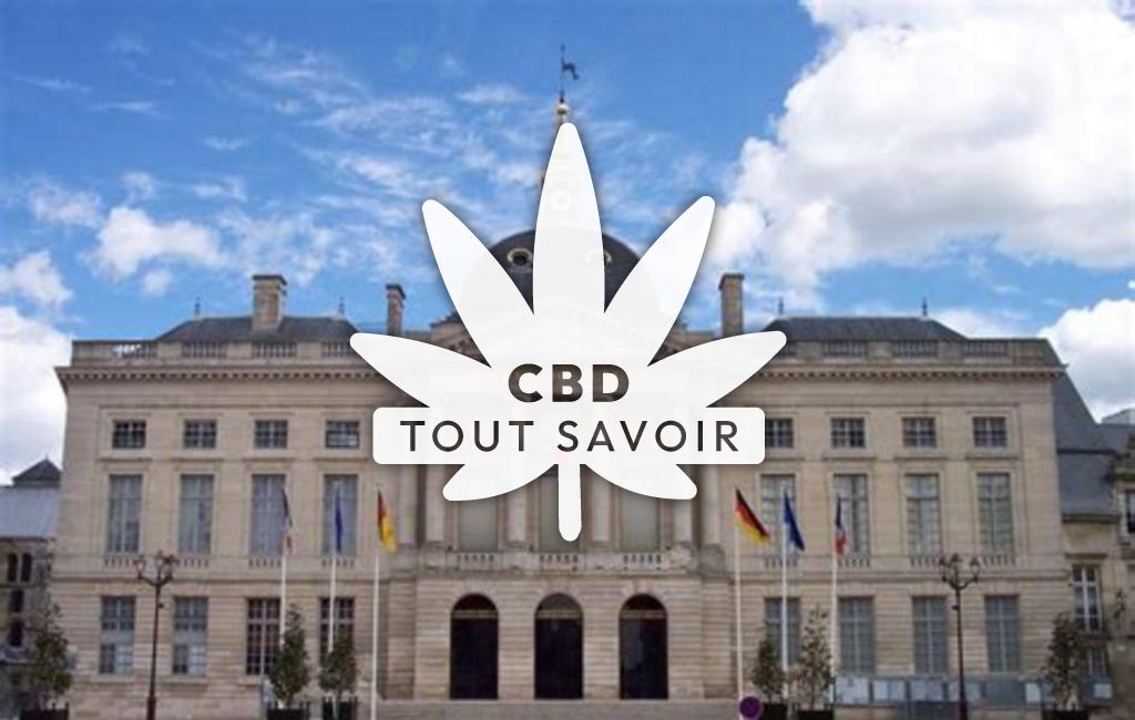 Village à Vatry avec feuille Cannabis CBD