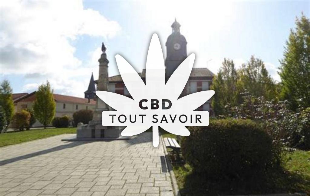 Village à Possesse avec feuille Cannabis CBD