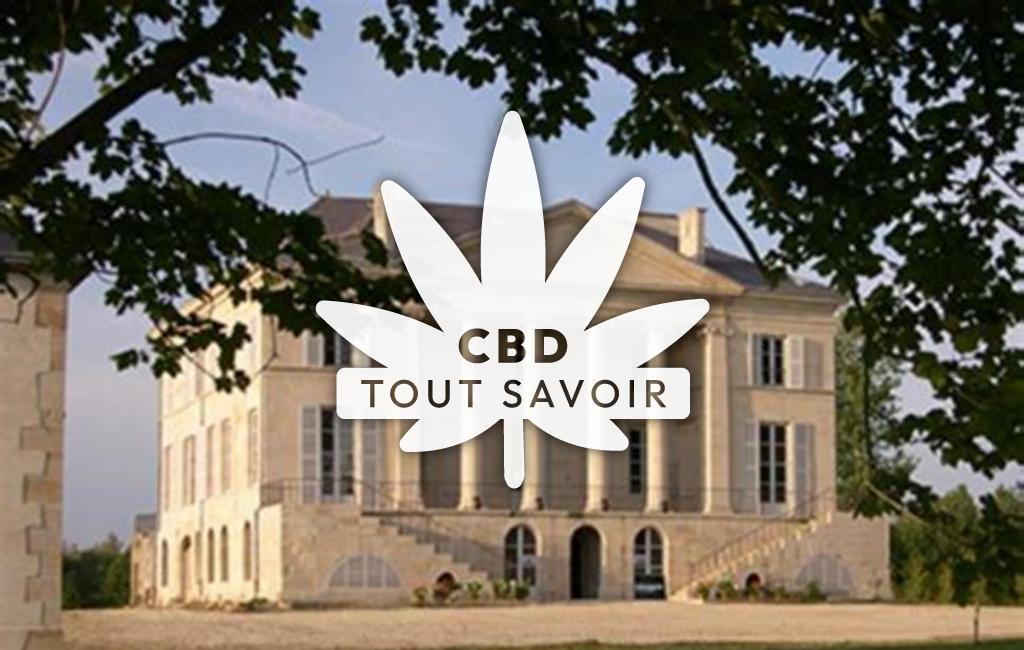Village à Bignicourt-sur-Saulx avec feuille Cannabis CBD