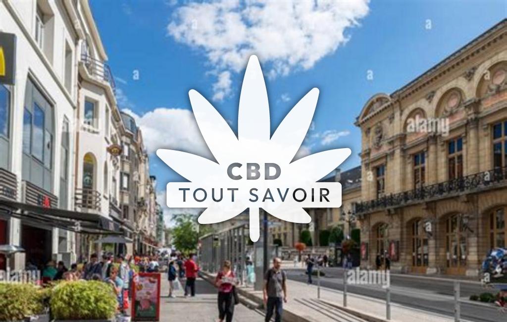 Village à Val-de-Vesle avec feuille Cannabis CBD