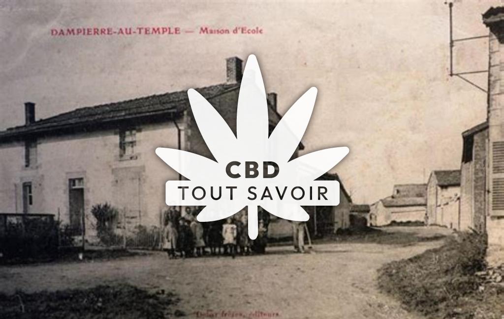 Village à Dampierre-au-Temple avec feuille Cannabis CBD