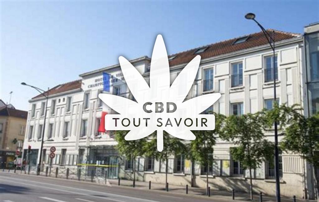 Village à Poix avec feuille Cannabis CBD