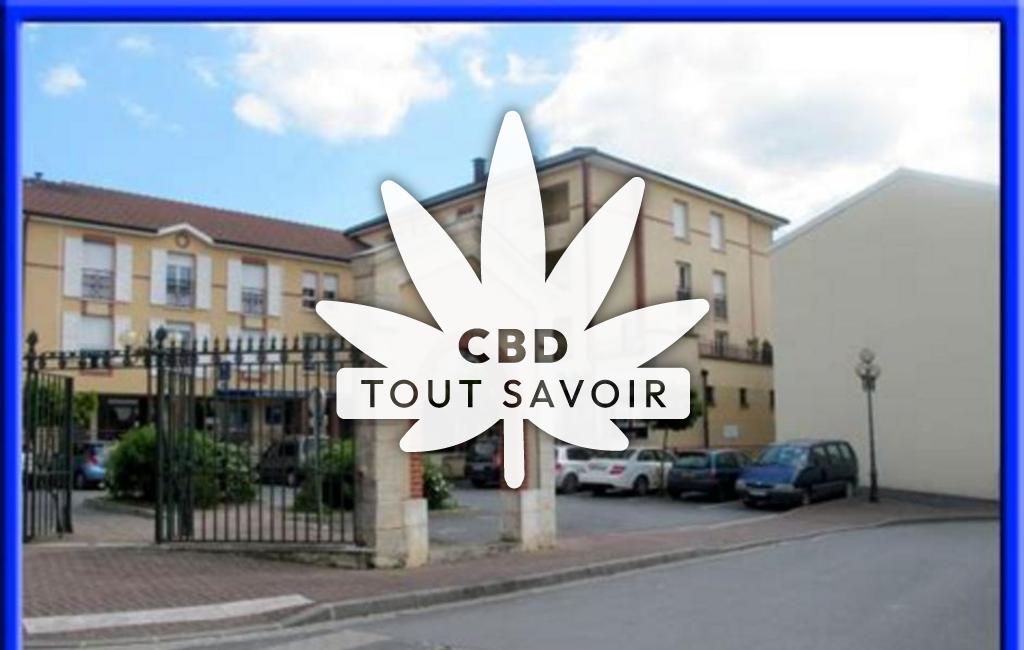 Village à Saint-Memmie avec feuille Cannabis CBD