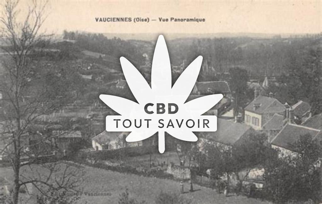 Village à Vauciennes avec feuille Cannabis CBD