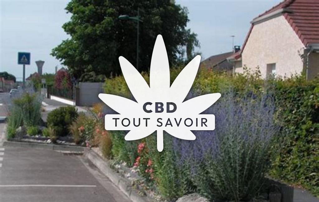 Village à Recy avec feuille Cannabis CBD