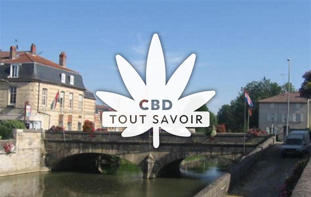 Village à Sainte-Menehould avec feuille Cannabis CBD