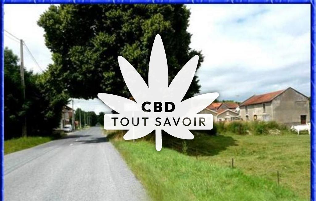 Village à Ville-sur-Tourbe avec feuille Cannabis CBD