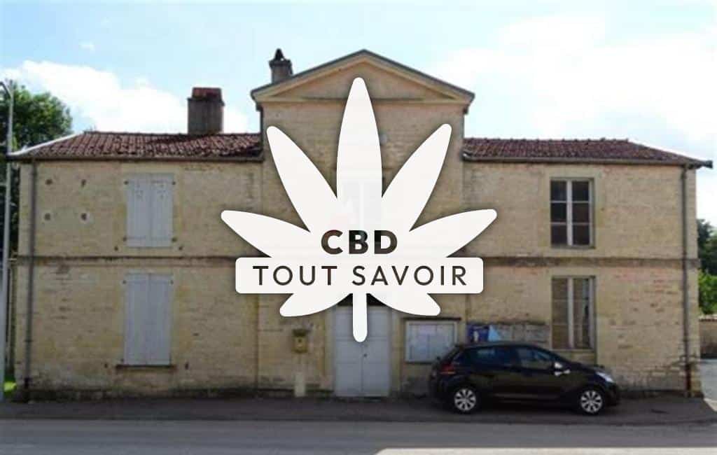 Village à Aizanville avec feuille Cannabis CBD