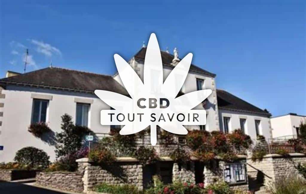 Village à Augan avec feuille Cannabis CBD
