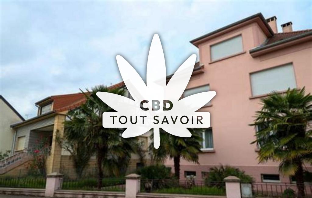 Village à Manom avec feuille Cannabis CBD