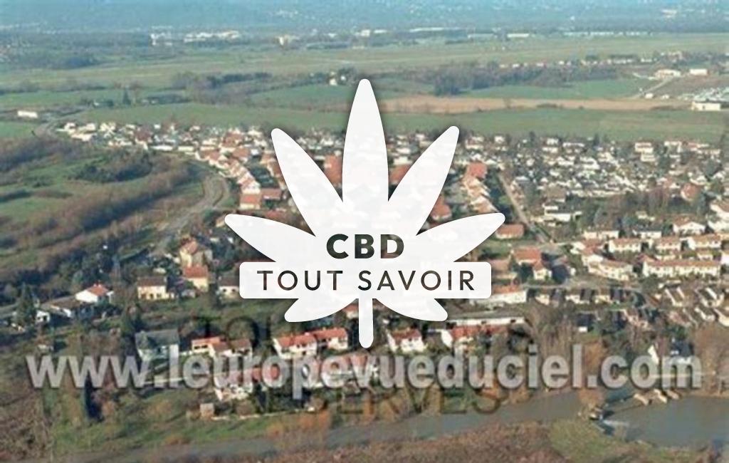 Village à Marly avec feuille Cannabis CBD