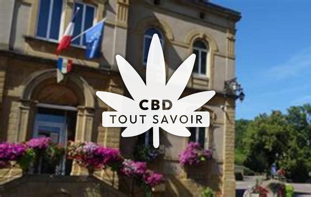 Village à Scy-Chazelles avec feuille Cannabis CBD