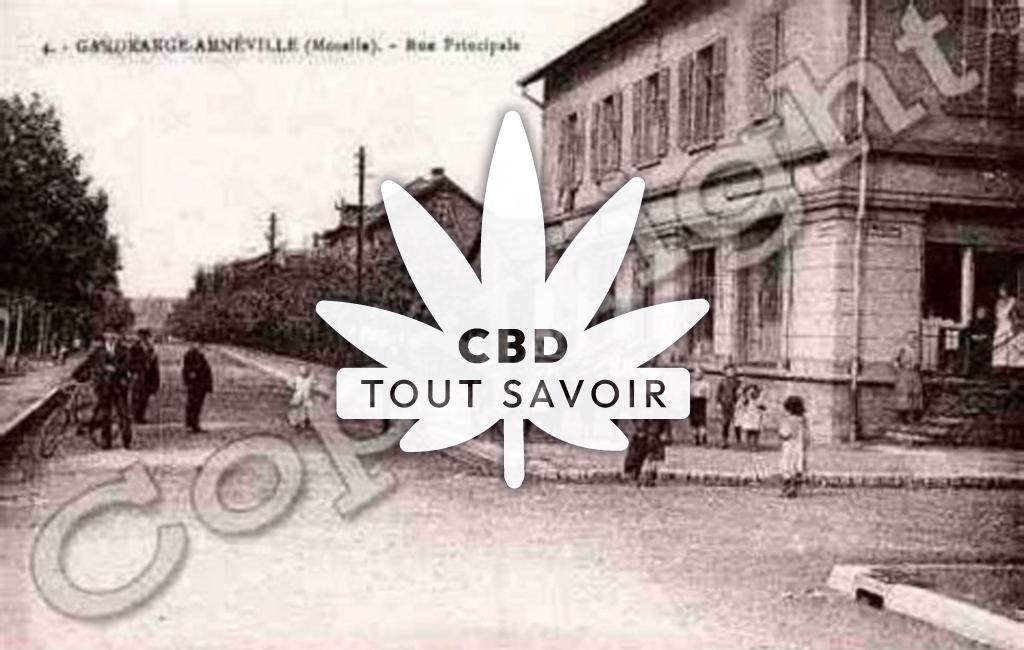 Village à Gandrange avec feuille Cannabis CBD