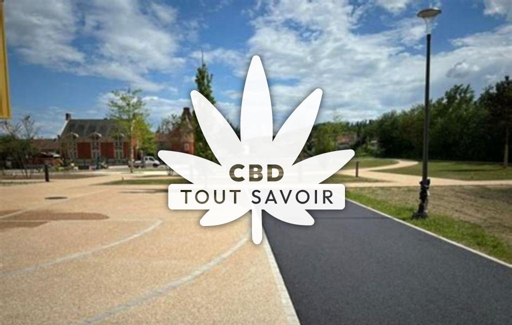 Village à Remelfing avec feuille Cannabis CBD