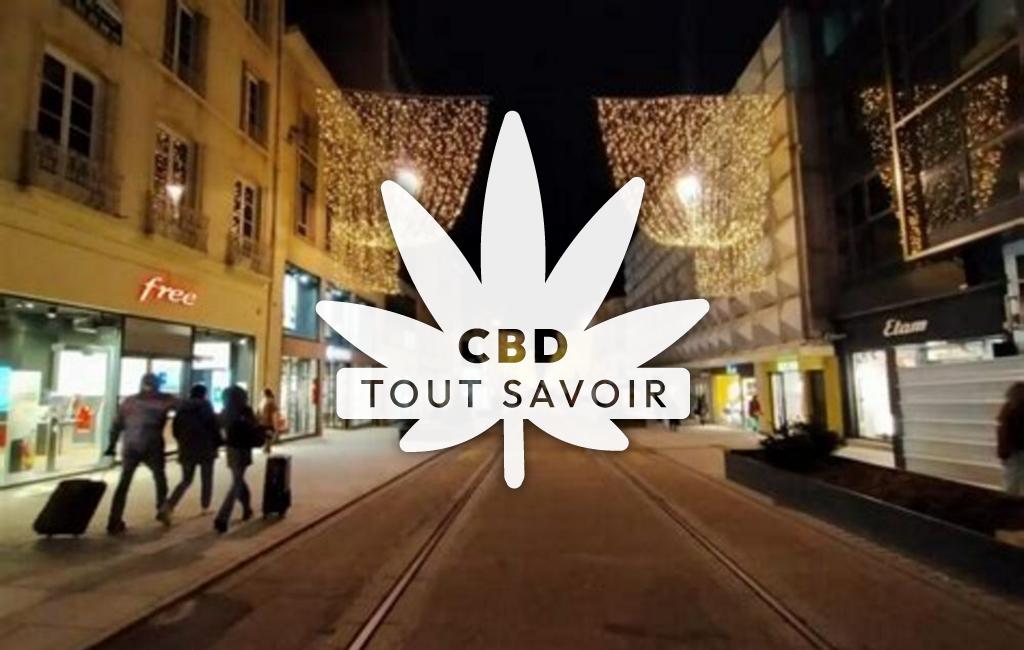 Village à Megange avec feuille Cannabis CBD