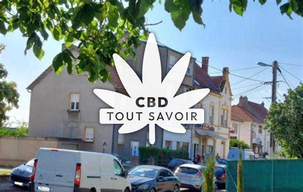 Village à Blanche-Eglise avec feuille Cannabis CBD