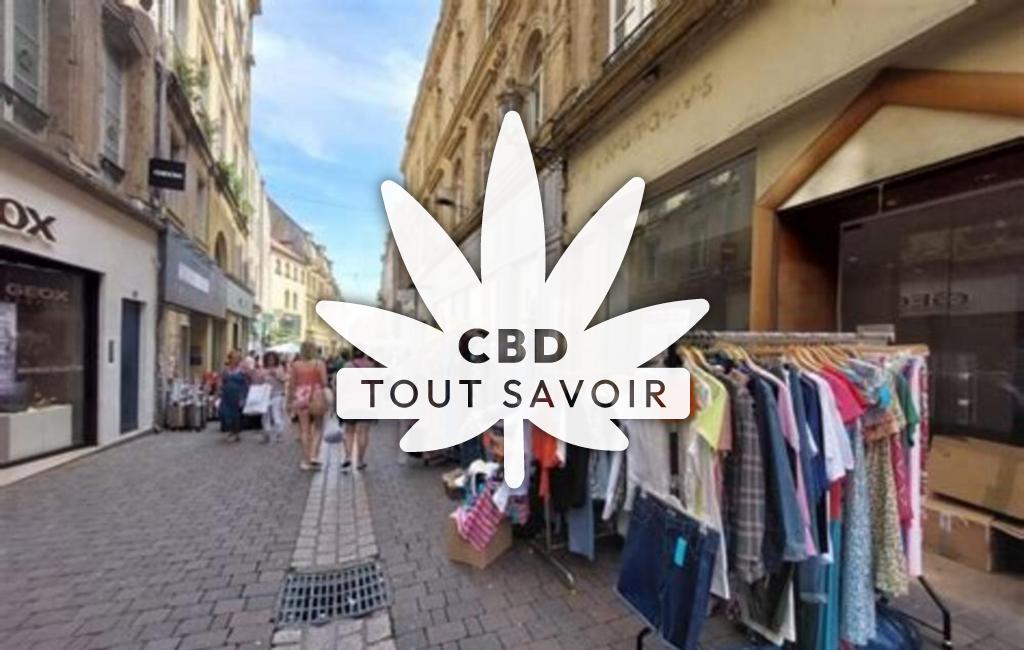 Village à Bourgaltroff avec feuille Cannabis CBD