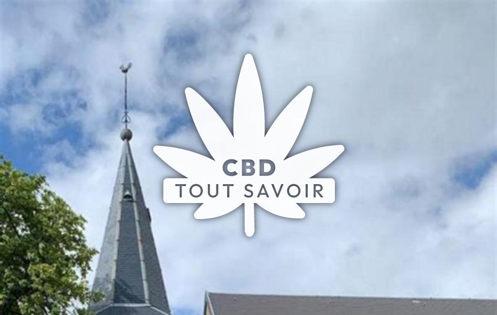 Village à Oberdorff avec feuille Cannabis CBD