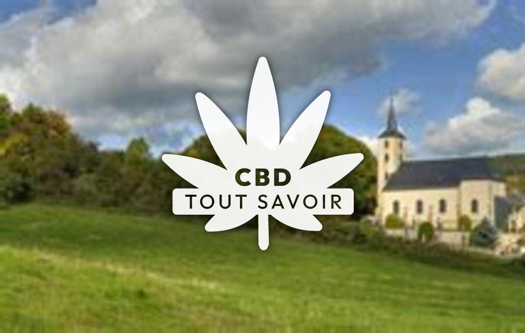 Village à Kanfen avec feuille Cannabis CBD