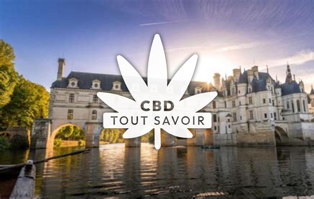 Village à Chateau-Brehain avec feuille Cannabis CBD