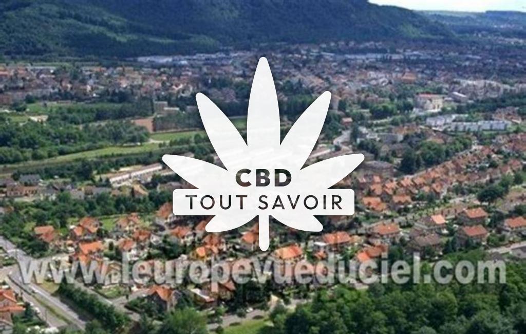 Village à Schoeneck avec feuille Cannabis CBD