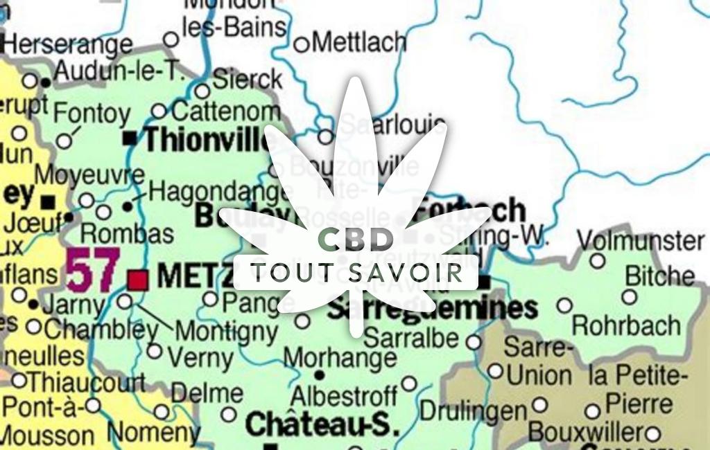 Village à Schalbach avec feuille Cannabis CBD