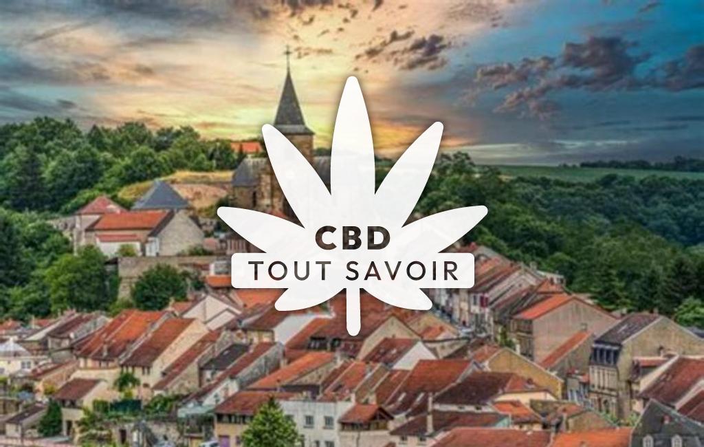 Village à Hombourg-Haut avec feuille Cannabis CBD