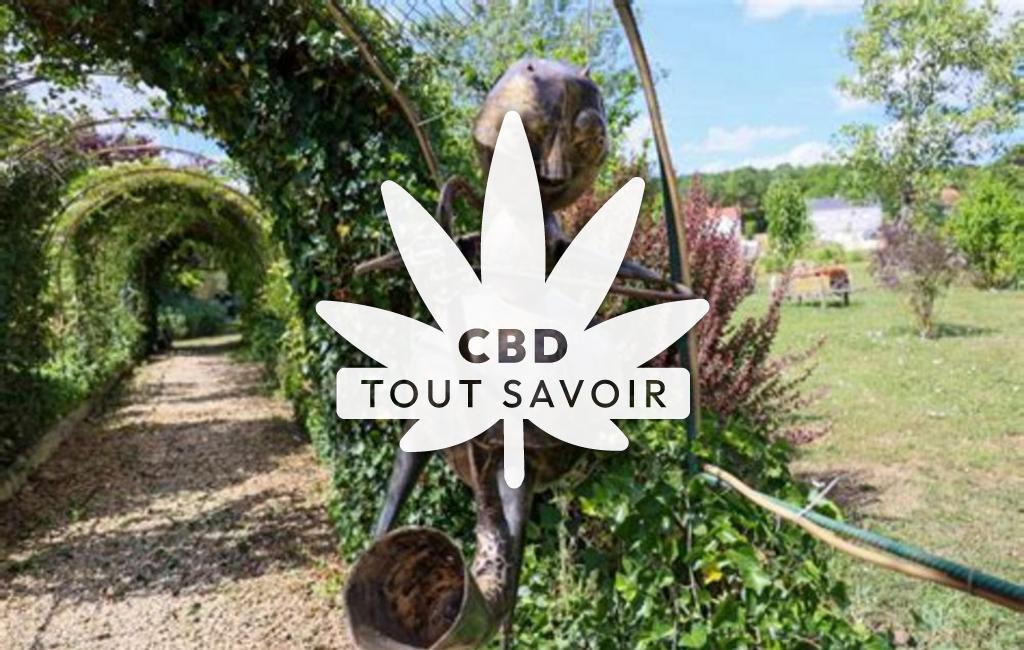 Village à Laumesfeld avec feuille Cannabis CBD