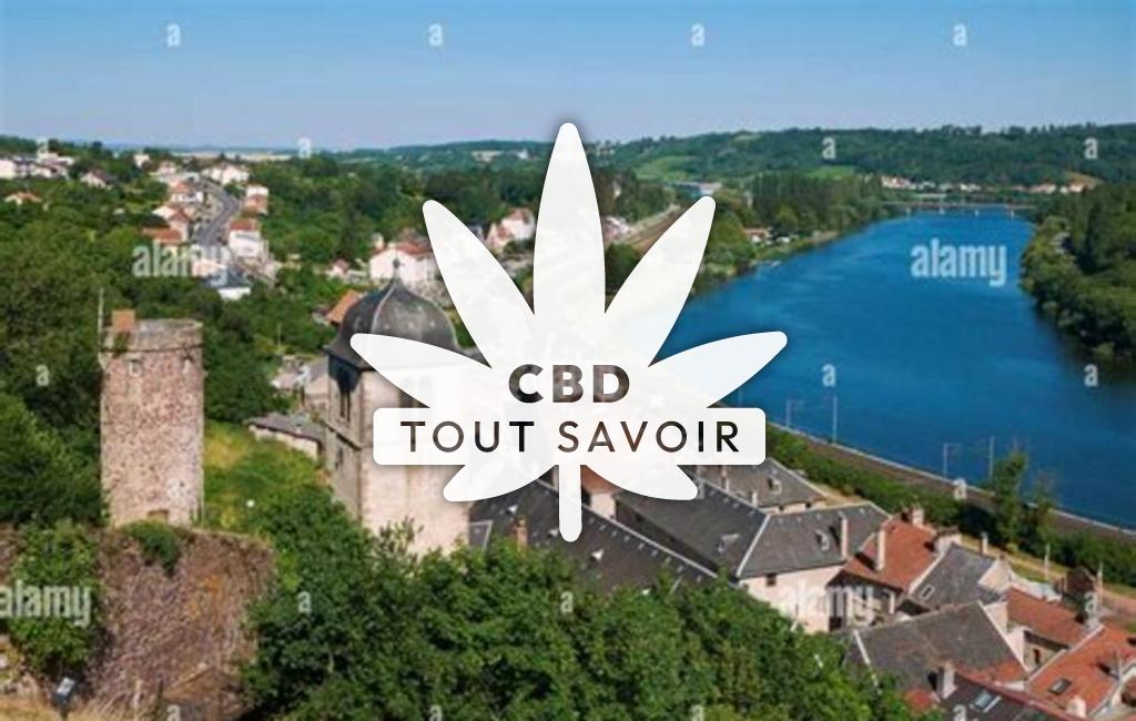 Village à Sierck-les-Bains avec feuille Cannabis CBD