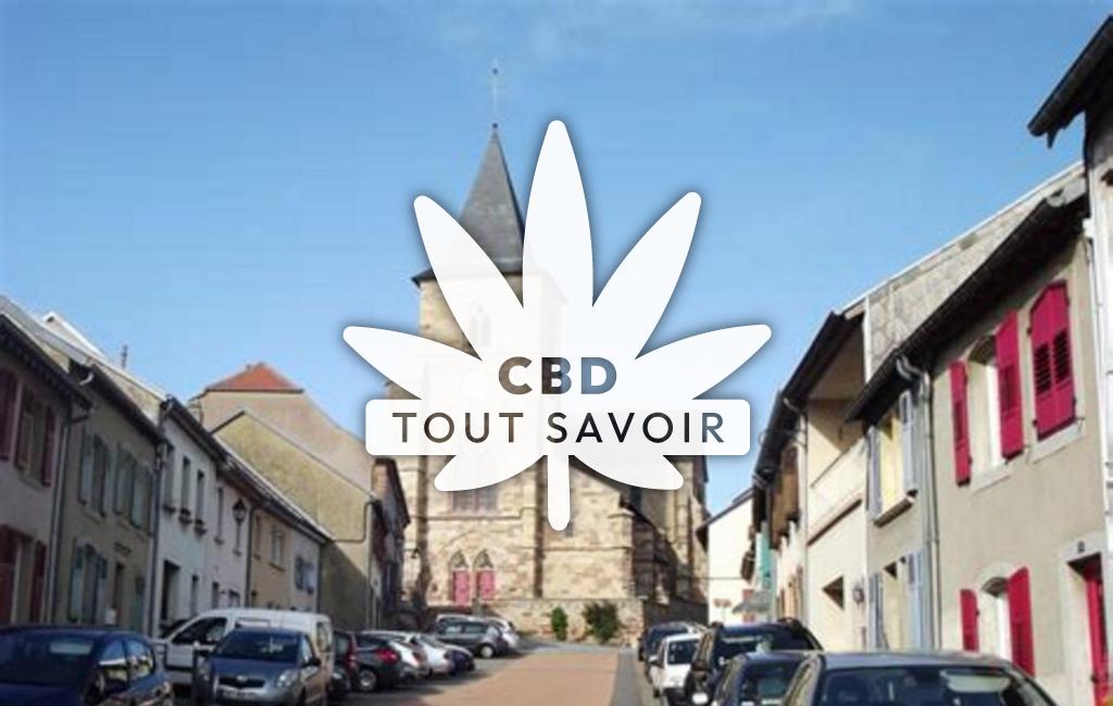 Village à Loupershouse avec feuille Cannabis CBD
