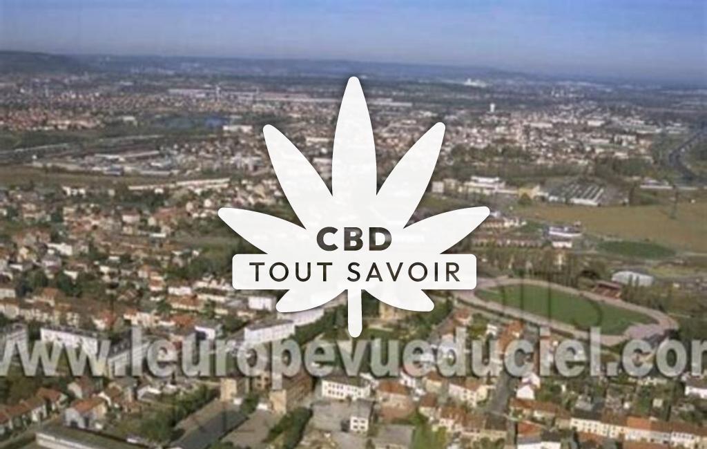 Village à Talange avec feuille Cannabis CBD