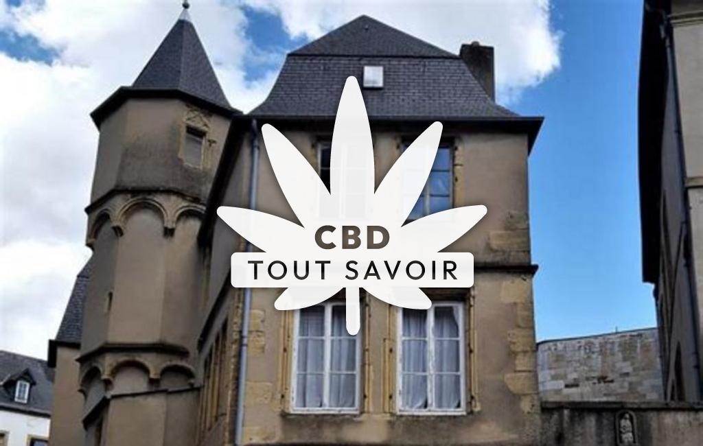 Village à Raville avec feuille Cannabis CBD