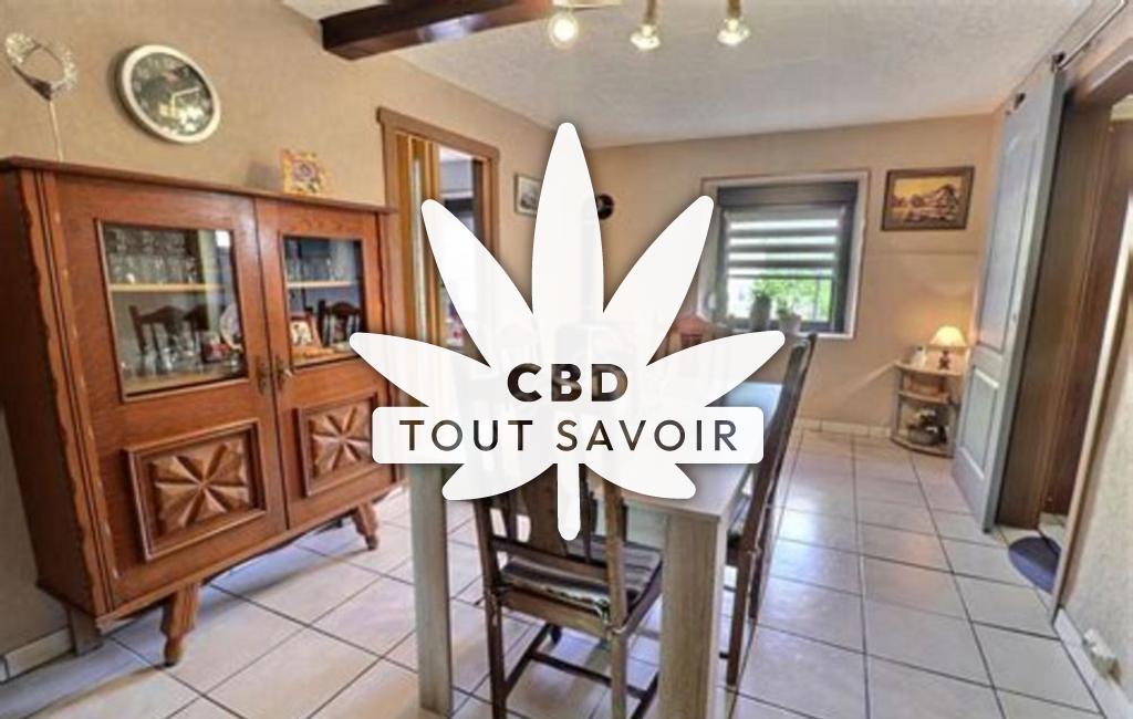Village à Remering avec feuille Cannabis CBD