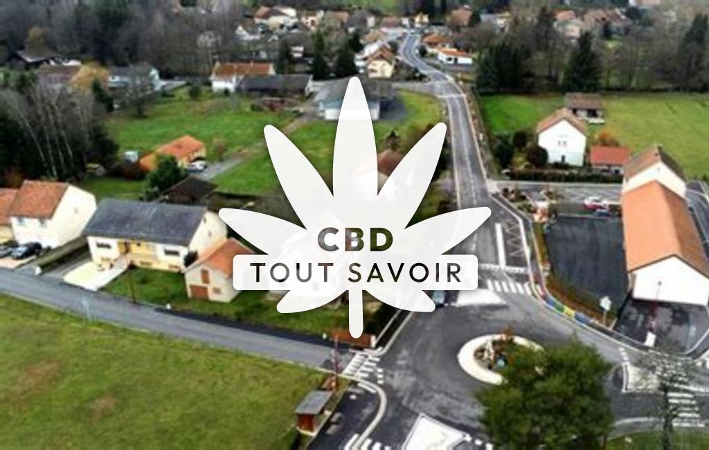 Village à Niderhoff avec feuille Cannabis CBD