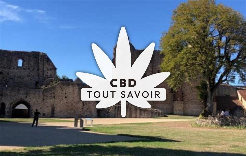 Village à Saint-Quirin avec feuille Cannabis CBD