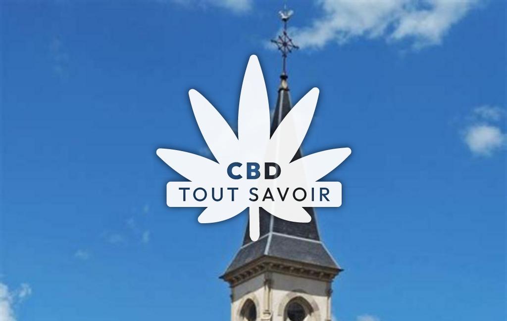 Village à Vasperviller avec feuille Cannabis CBD