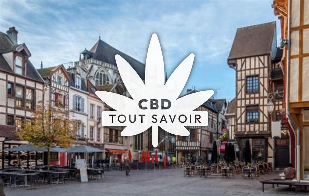 Village à Voyer avec feuille Cannabis CBD