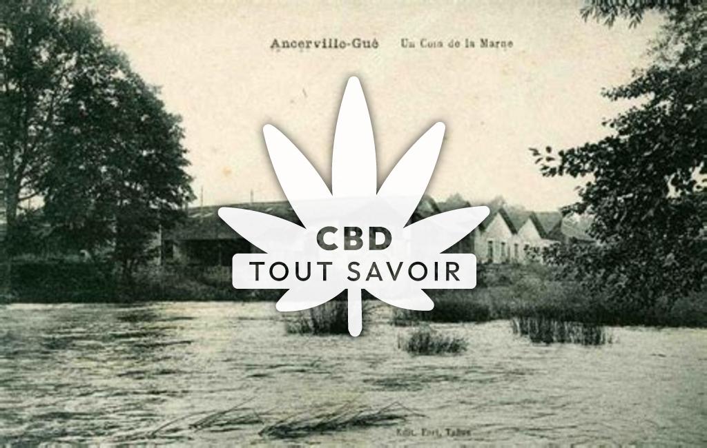 Village à Ancerville avec feuille Cannabis CBD
