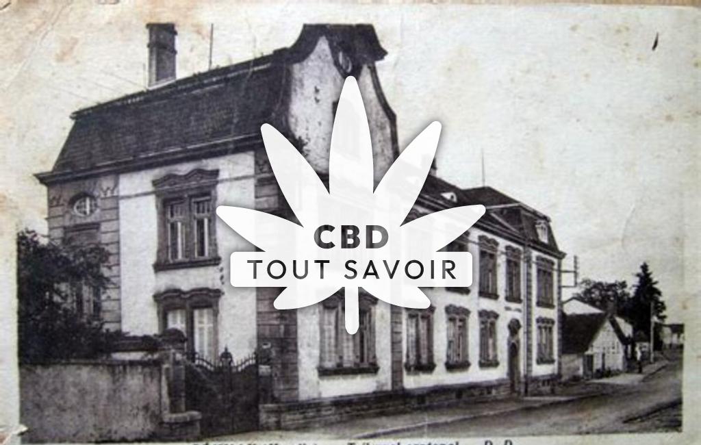 Village à Remilly avec feuille Cannabis CBD