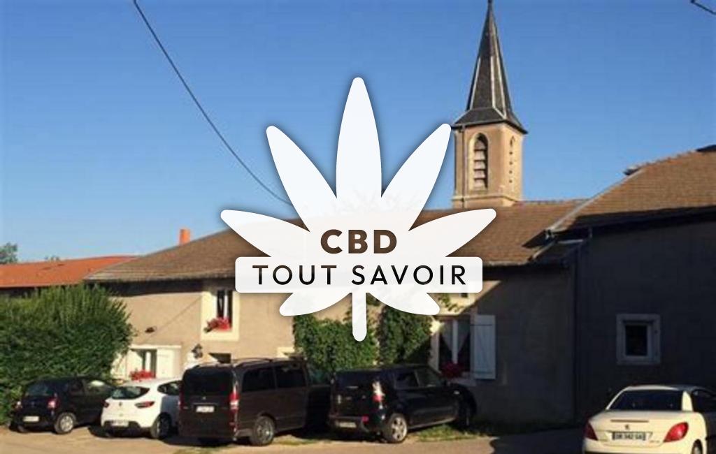 Village à Alaincourt-la-Cote avec feuille Cannabis CBD