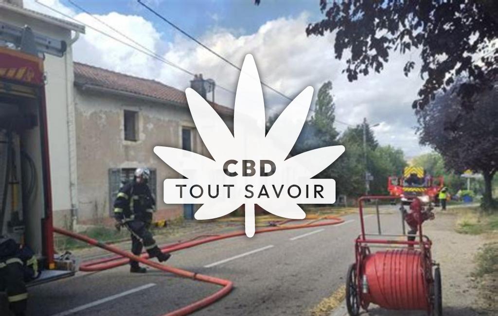 Village à Craincourt avec feuille Cannabis CBD