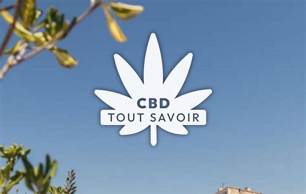 Village à Juville avec feuille Cannabis CBD