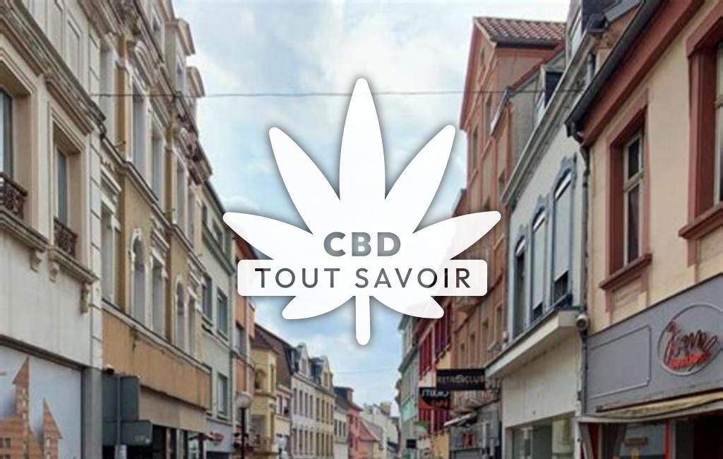 Village à Forbach avec feuille Cannabis CBD