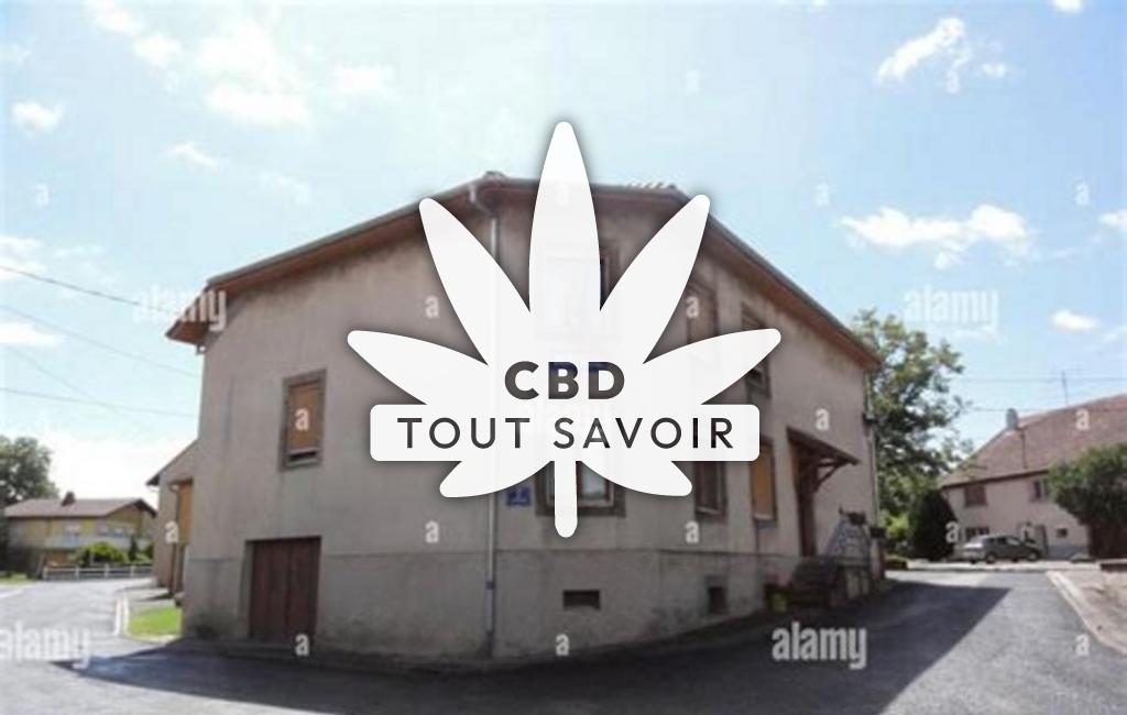 Village à Brouviller avec feuille Cannabis CBD