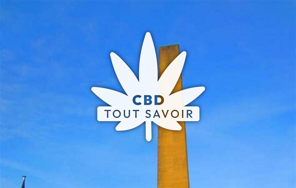 Village à Charly-Oradour avec feuille Cannabis CBD