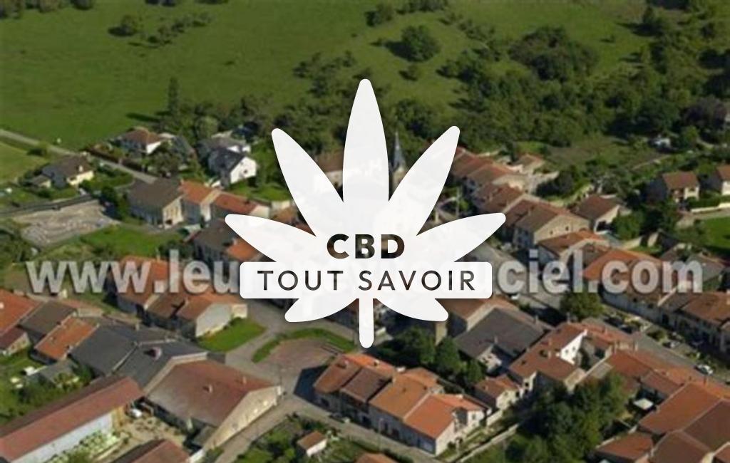 Village à Failly avec feuille Cannabis CBD